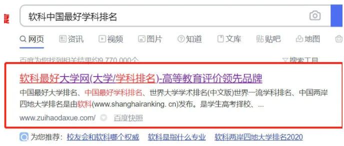 考研专业排名怎么查